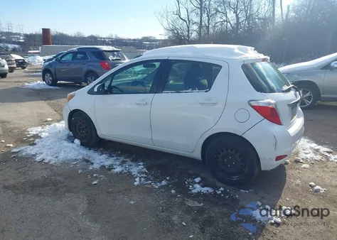 2012 Toyota Yaris L из США, поврежденный, VIN JTDKTUD37CD536629